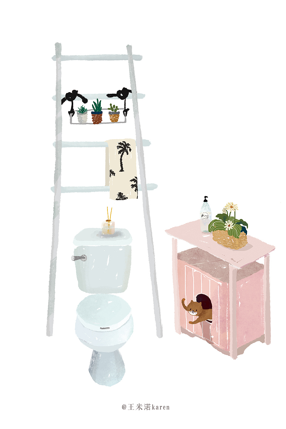 日日是好日（图ZODMyNDQyNzY=） - 商业插画 - 站酷设计师karenrourou原创素材 - 站酷ZCOOL