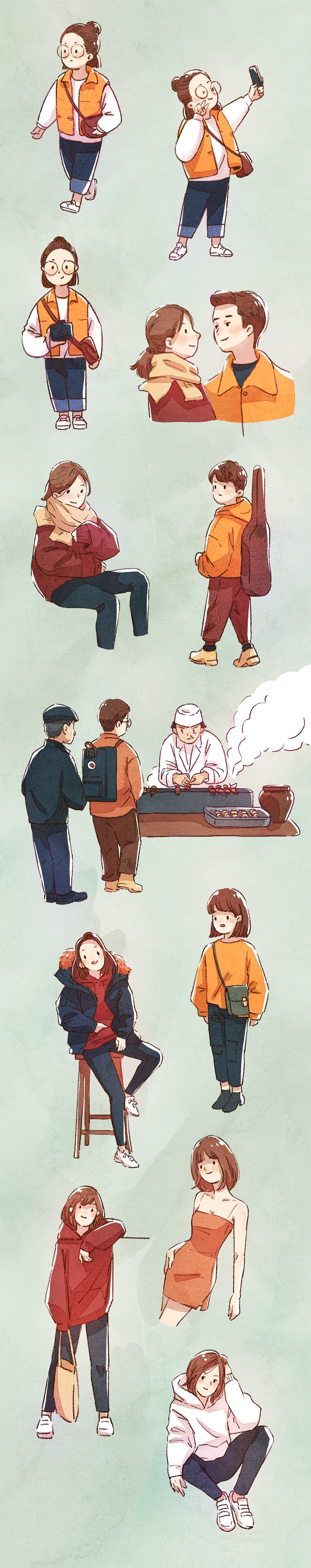一些人物（图ZMTU5NzY1OTU2） - 创作习作 - 站酷设计师知道了小白原创素材 - 站酷ZCOOL