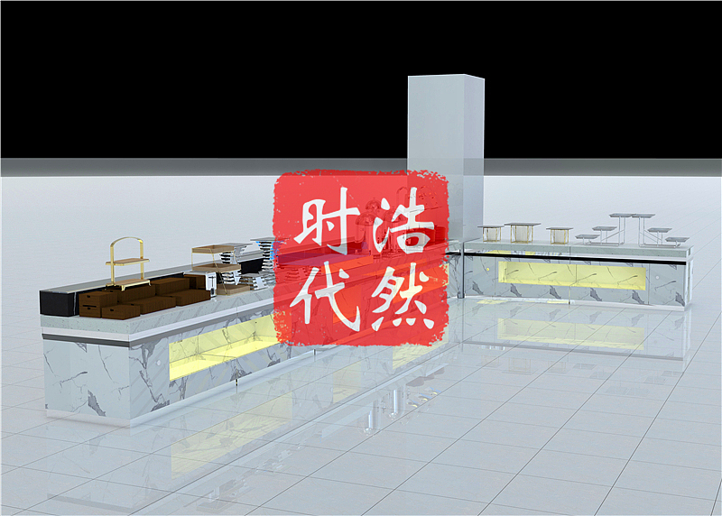 取餐台定制施工图 电路图 餐厅早餐台