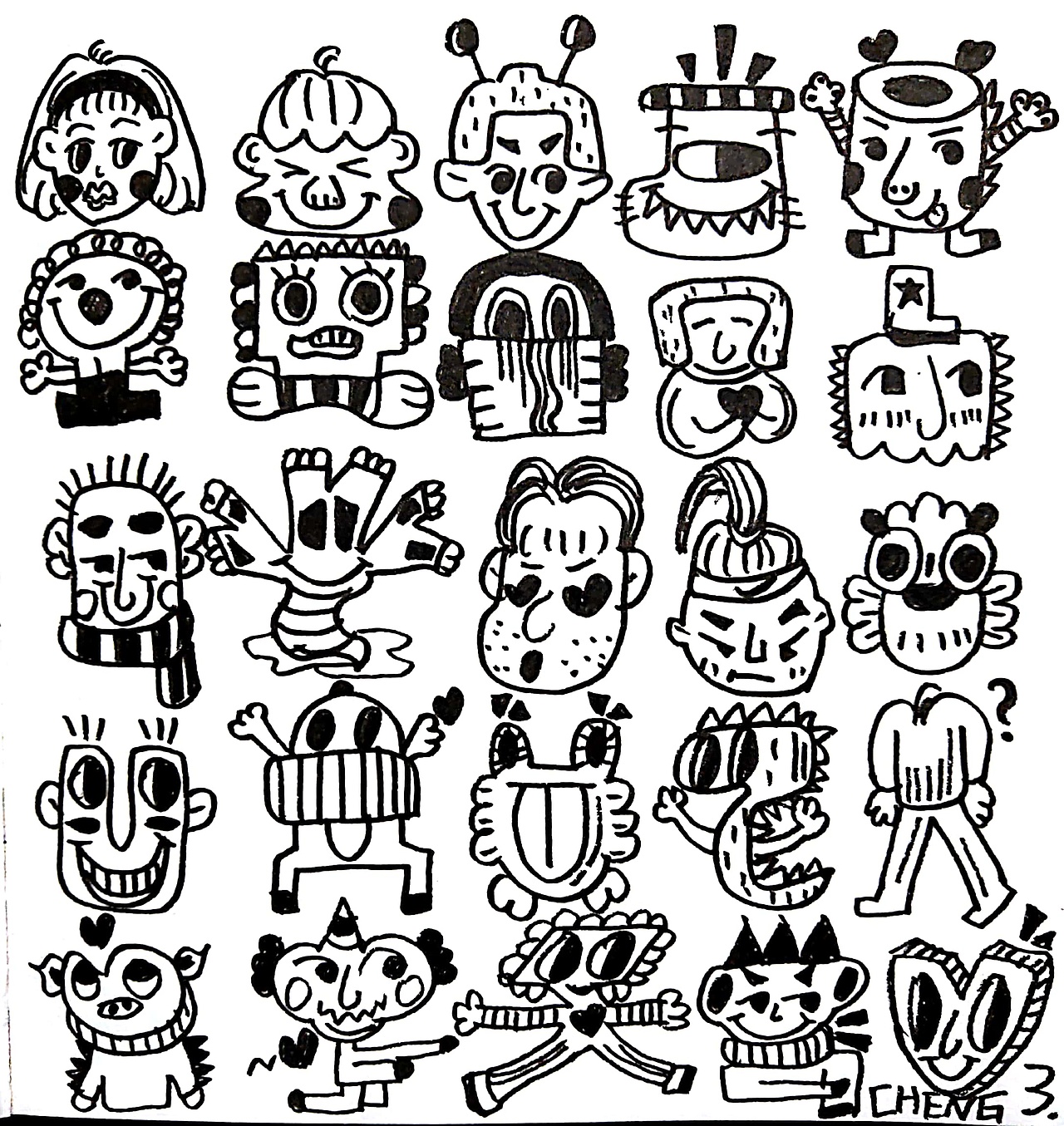 奇奇怪怪（圖ZMjMwODg5NTky） - 新銳潮流插畫 - 站酷設(shè)計師橙子不甜iii原創(chuàng)素材 - 站酷ZCOOL