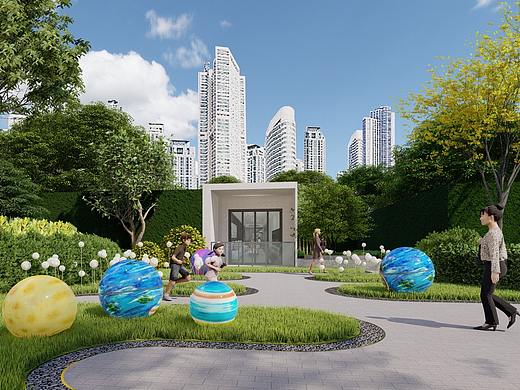 合肥招商營(yíng)銷中心景觀提升（個(gè)人主頁(yè)-ZNDk1NjkxMzI=） - 景觀設(shè)計(jì) - 站酷設(shè)計(jì)師嚕嚕嚕嚕魯魯修原創(chuàng)素材 - 站酷ZCOOL