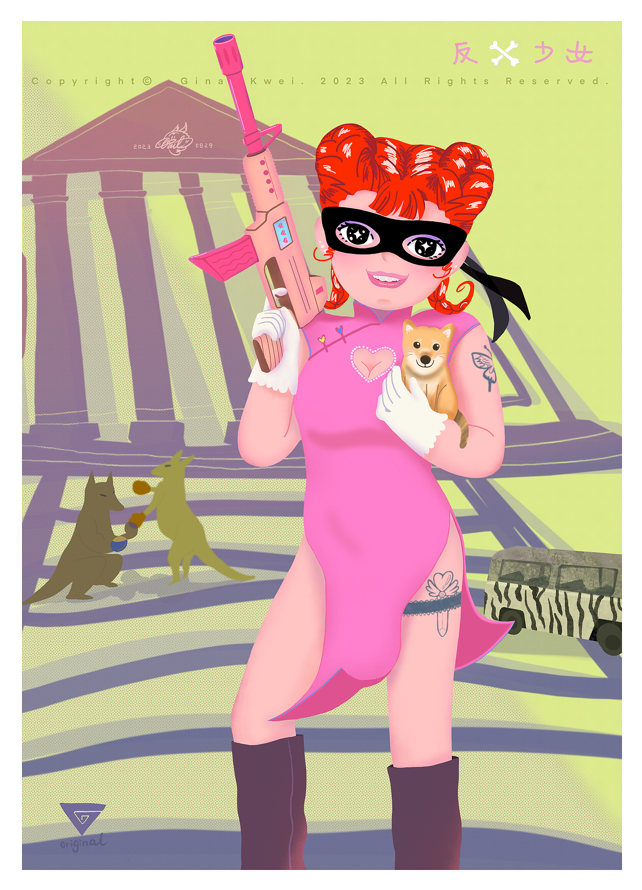 原创IP插画--- 反骨少女