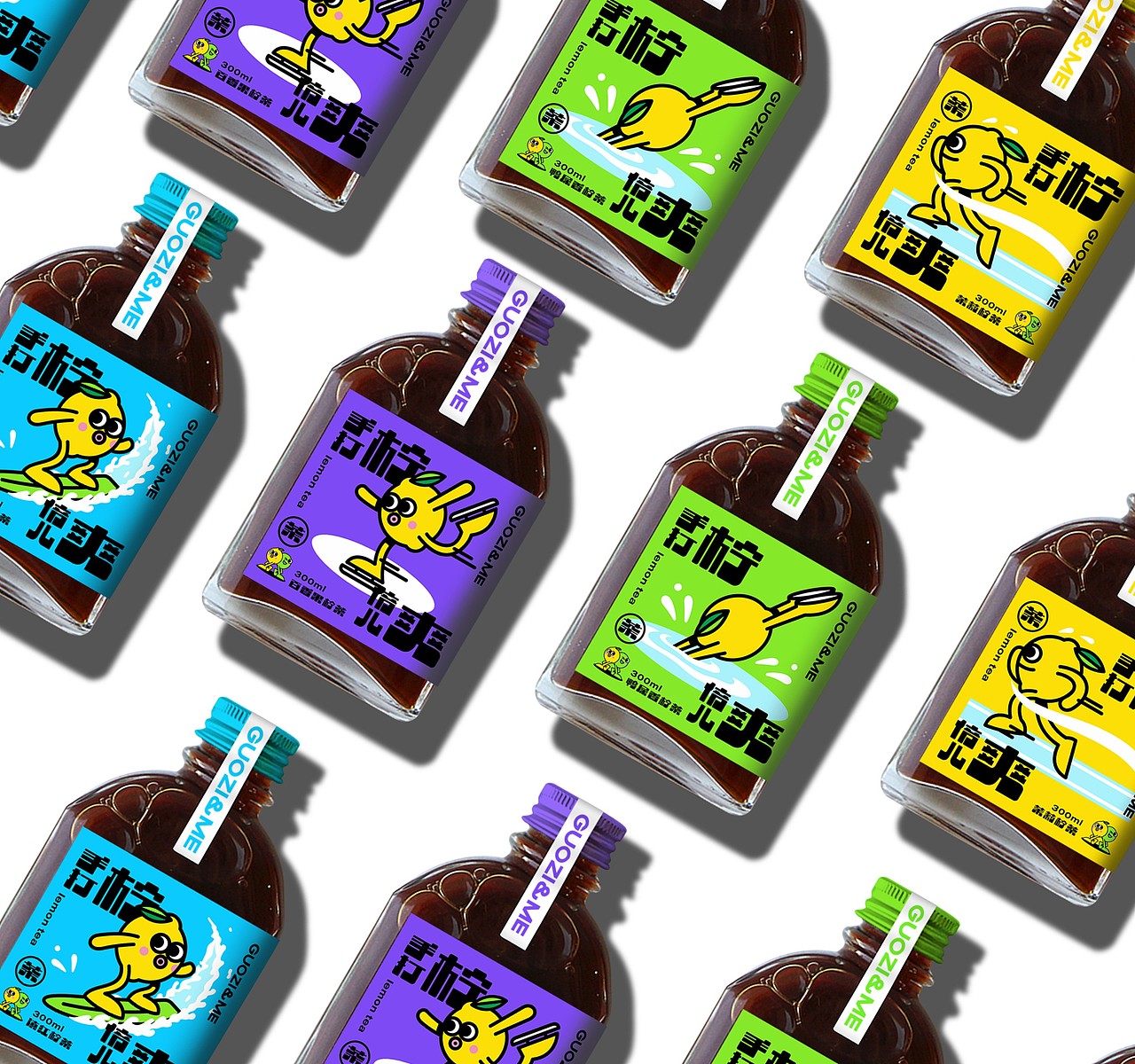 果子美 柠檬茶系列包装设计（图ZMzUzNTMxMDA4） - 包装 - 站酷设计师小嘿次朗原创素材 - 站酷ZCOOL