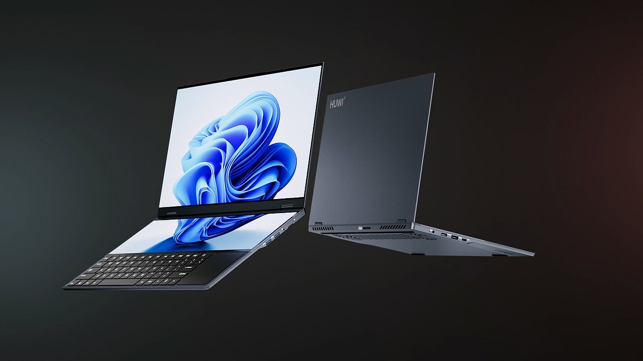 双屏笔记本电脑三维动画