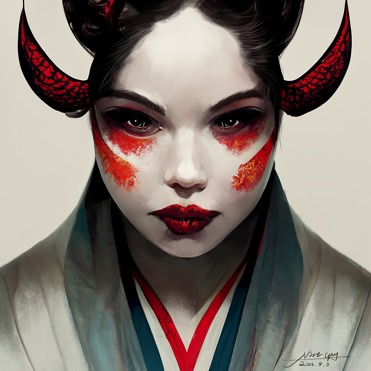 #挑战一张封神#PS板绘合集 《红瞳》系列 完结撒花（图ZMzExNTEzNjky） - 创作习作 - 站酷设计师奈斯GUY原创素材 - 站酷ZCOOL