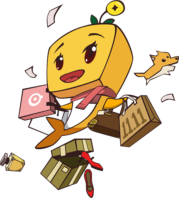 同程旅游程程白条节日里面的吉祥物