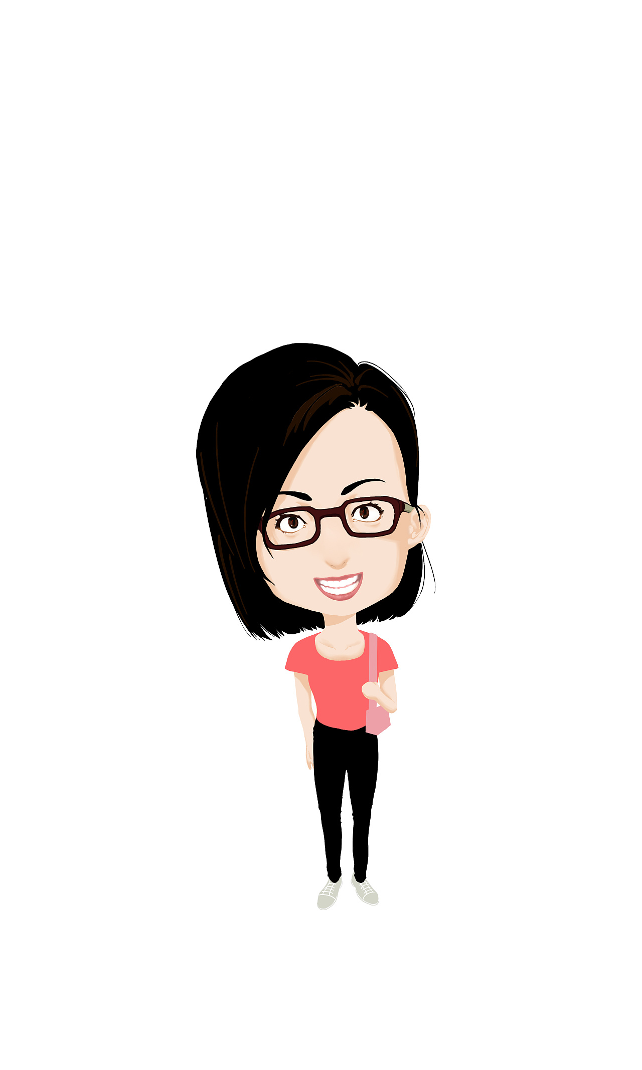 可爱风人像插画