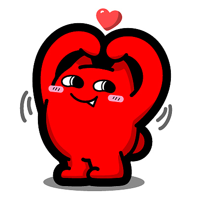 r86【魔鬼猫表情-比心】#全身 昂首挺胸 卖萌 可爱 圆滚滚 ip 动漫