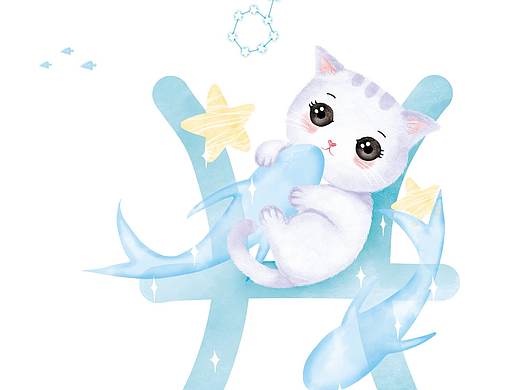 貓咪十二星座賀卡（個人主頁-ZNDczNTgwNjg=） - 商業(yè)插畫 - 站酷設(shè)計(jì)師卯君子原創(chuàng)素材 - 站酷ZCOOL