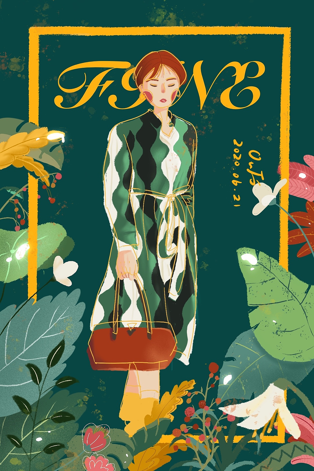 穿搭练习（图ZMjEyNzEzODYw） - 创作习作 - 站酷设计师欧吉ouji原创素材 - 站酷ZCOOL