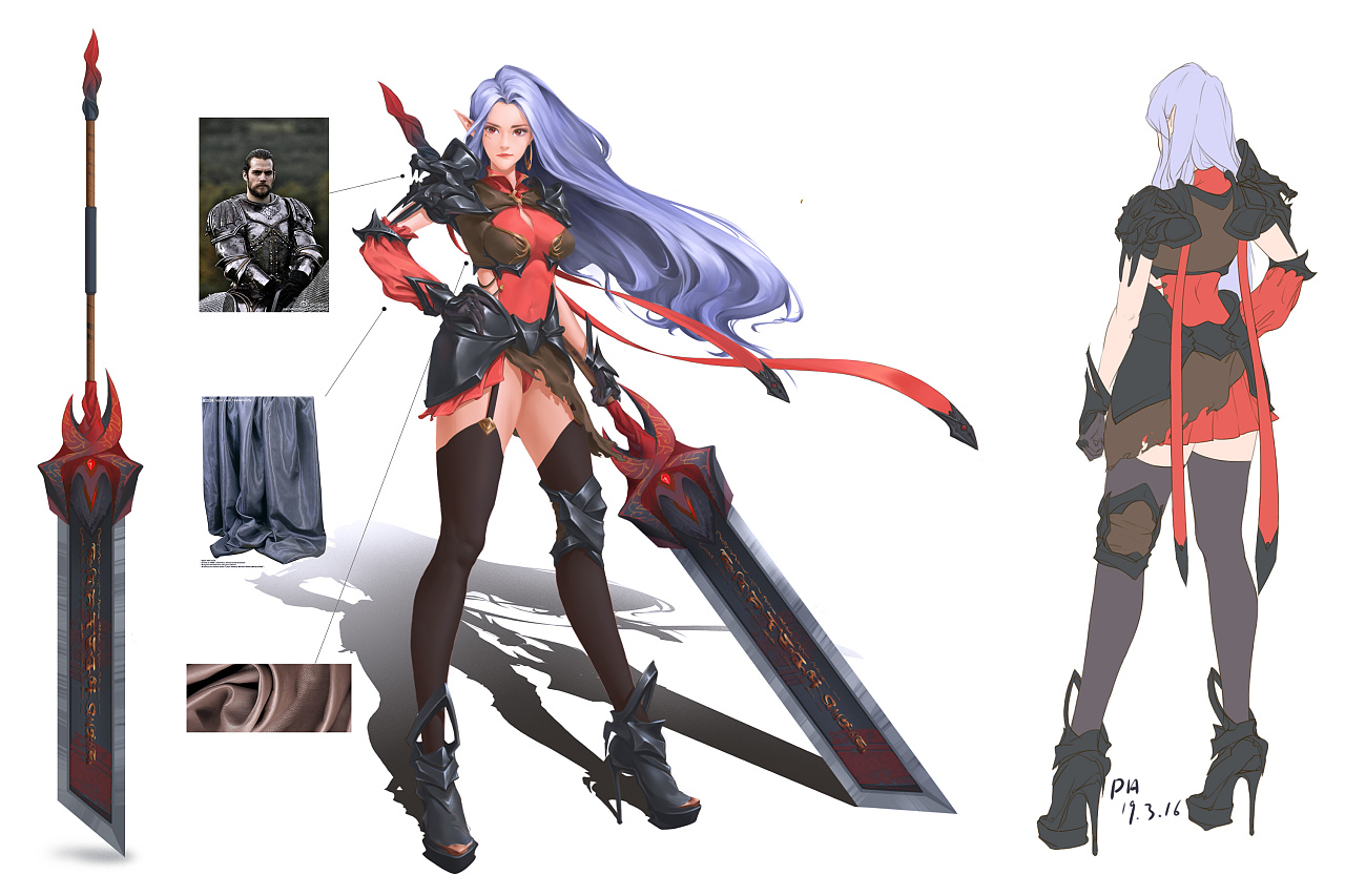 女狂战士角色设计|其他|其他|红茶r361 - 原创作品 - 站酷 (zcool)