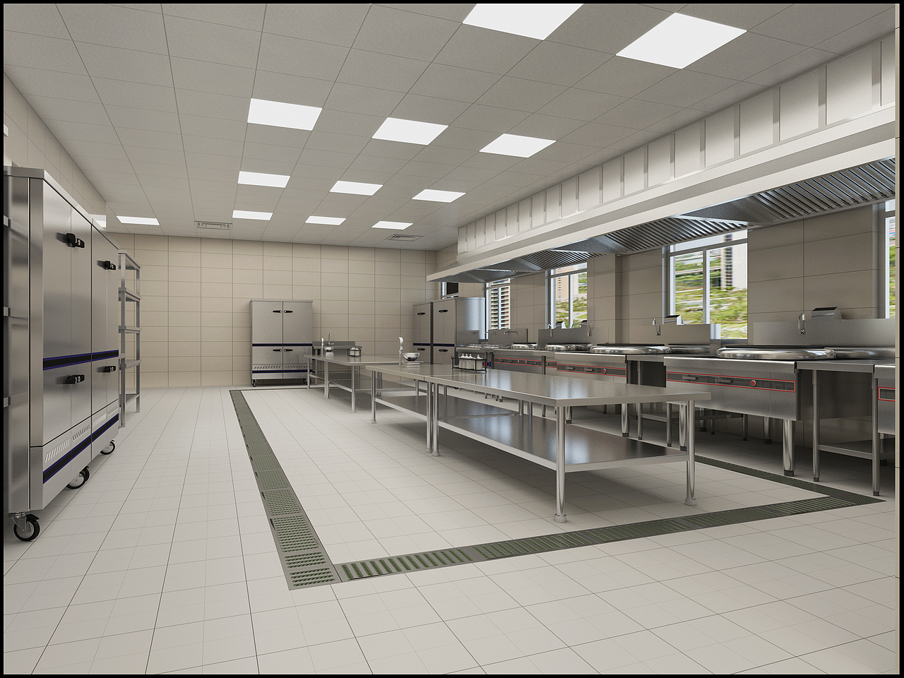 满坤科技有限公司员工食堂装修工程