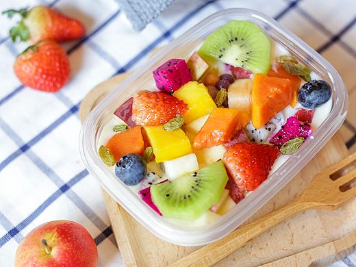 探店//水果酸奶捞