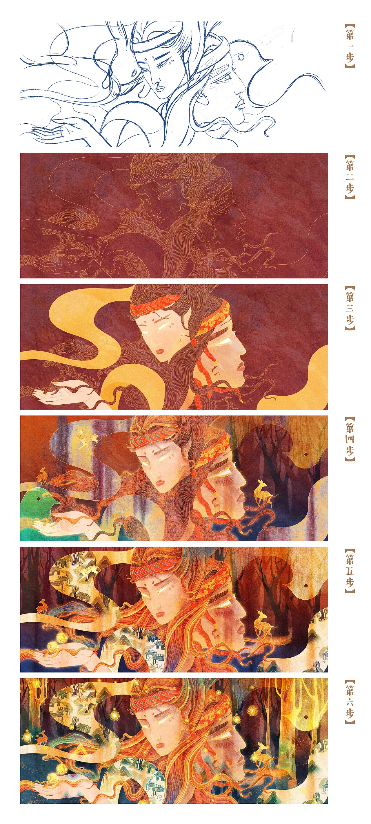 从【后羿射日】到【嫦娥飞天】（图ZMTg2MzcxODg4） - 创作习作 - 站酷设计师X衫原原创素材 - 站酷ZCOOL