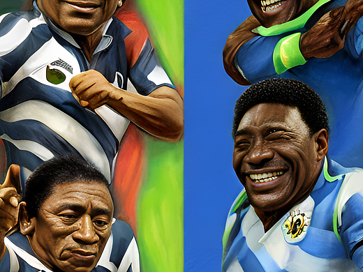 #站酷梦笔#怀念球王，马拉贝利多纳，桑巴大战探戈，