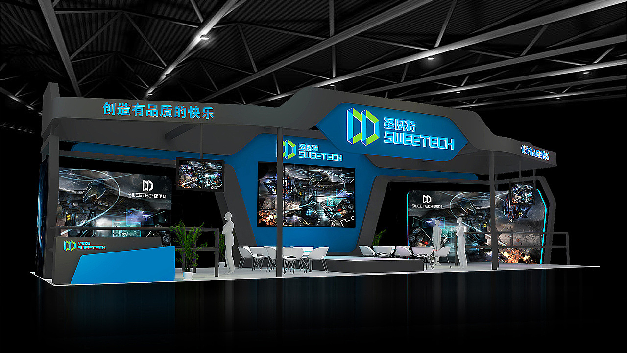 科技展会 3d设计 展会 展位（图ZMTgyOTk5ODEy） - 建筑/空间 - 站酷设计师设计小丸子j原创素材 - 站酷ZCOOL