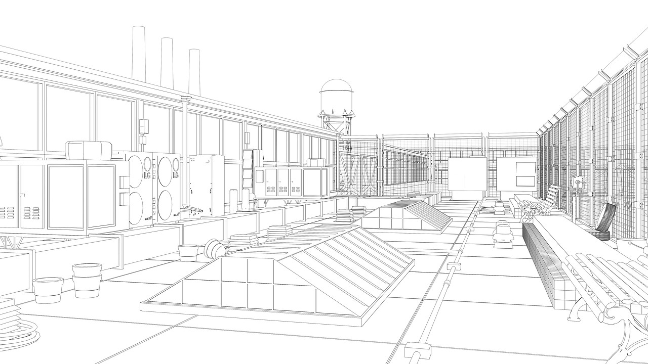 二次元日式场景-天台露台（图ZMjU2NzEwMjg4） - 游戏原画 - 站酷设计师鱼骨0原创素材 - 站酷ZCOOL