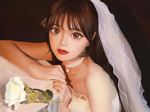 白纱女孩