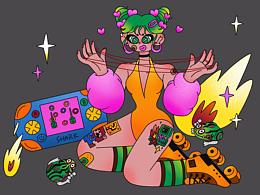 平面-人物插画