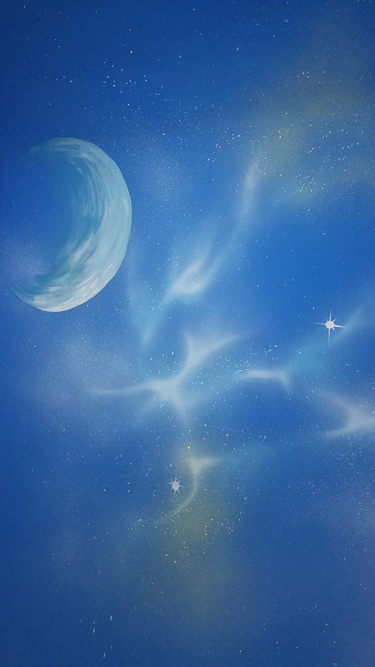 幼儿园星空彩绘