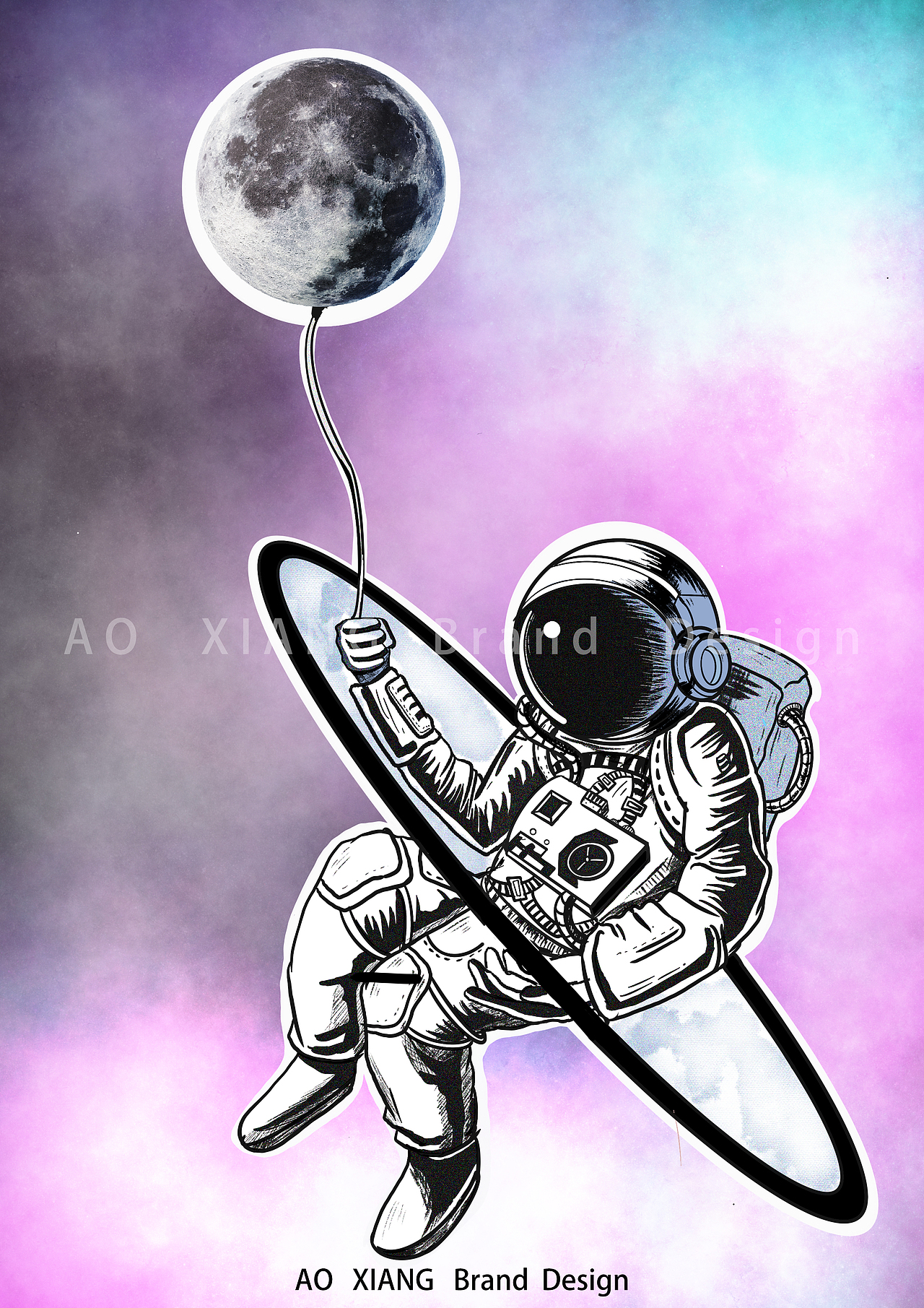 科技贴纸&翱翔品牌设计