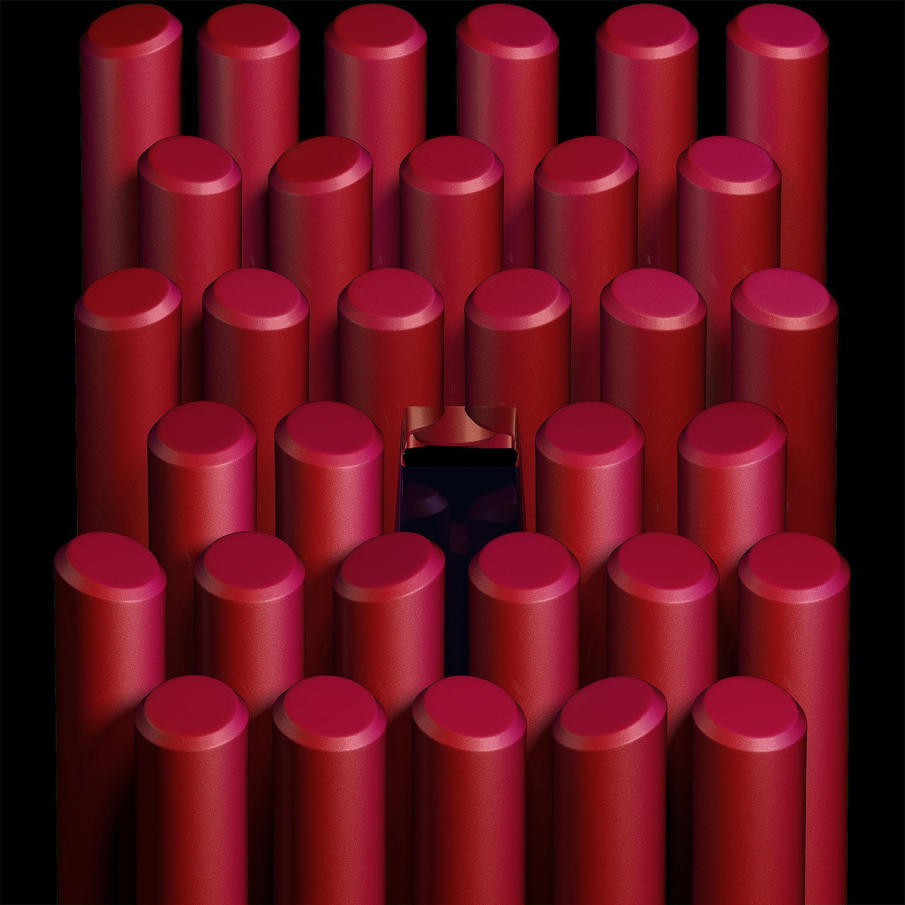 唇膏 口红 cg 三维