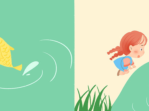 詢問魚兒（個人主頁-ZNjM0MDgyNTI=） - 繪本 - 站酷設(shè)計師宇茗原創(chuàng)素材 - 站酷ZCOOL