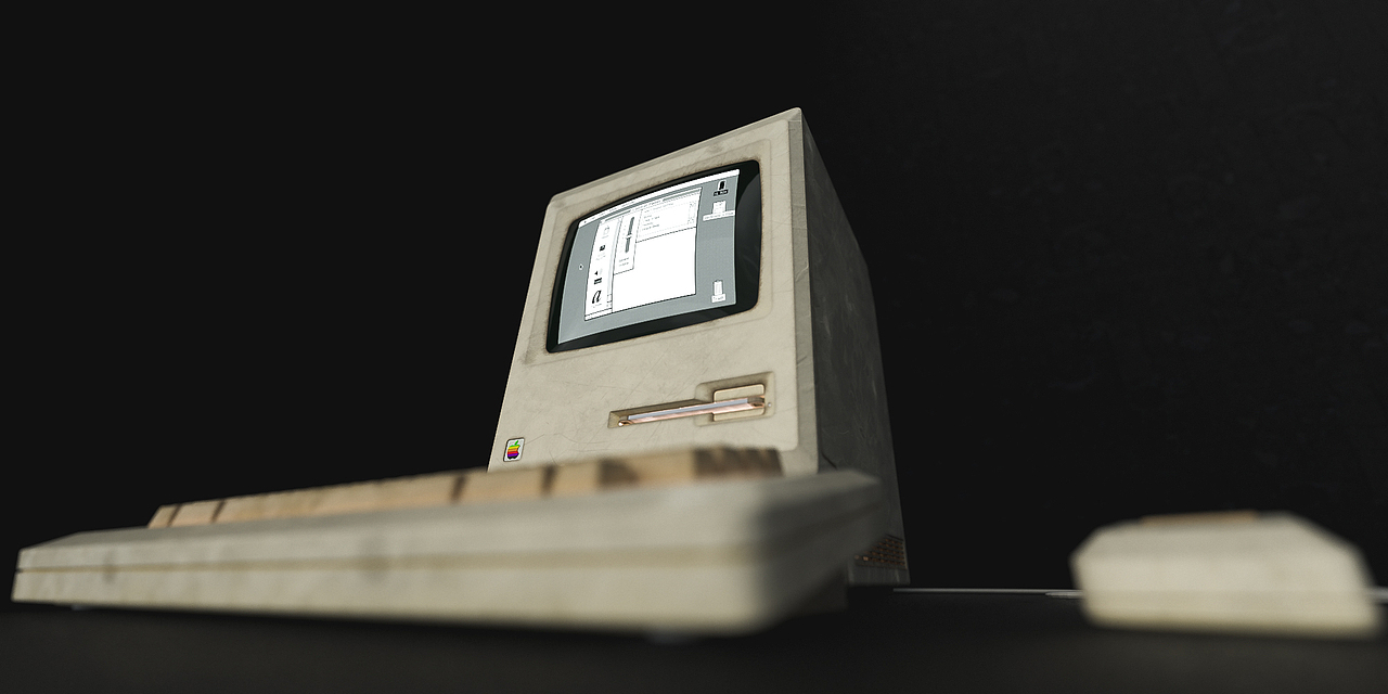 【渲染练习】Macintosh 128K（图ZMjc3MzcyOTE2） - 产品 - 站酷设计师一横不是路原创素材 - 站酷ZCOOL