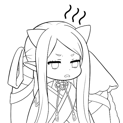 人物线稿与上色永远的七日之都表情包