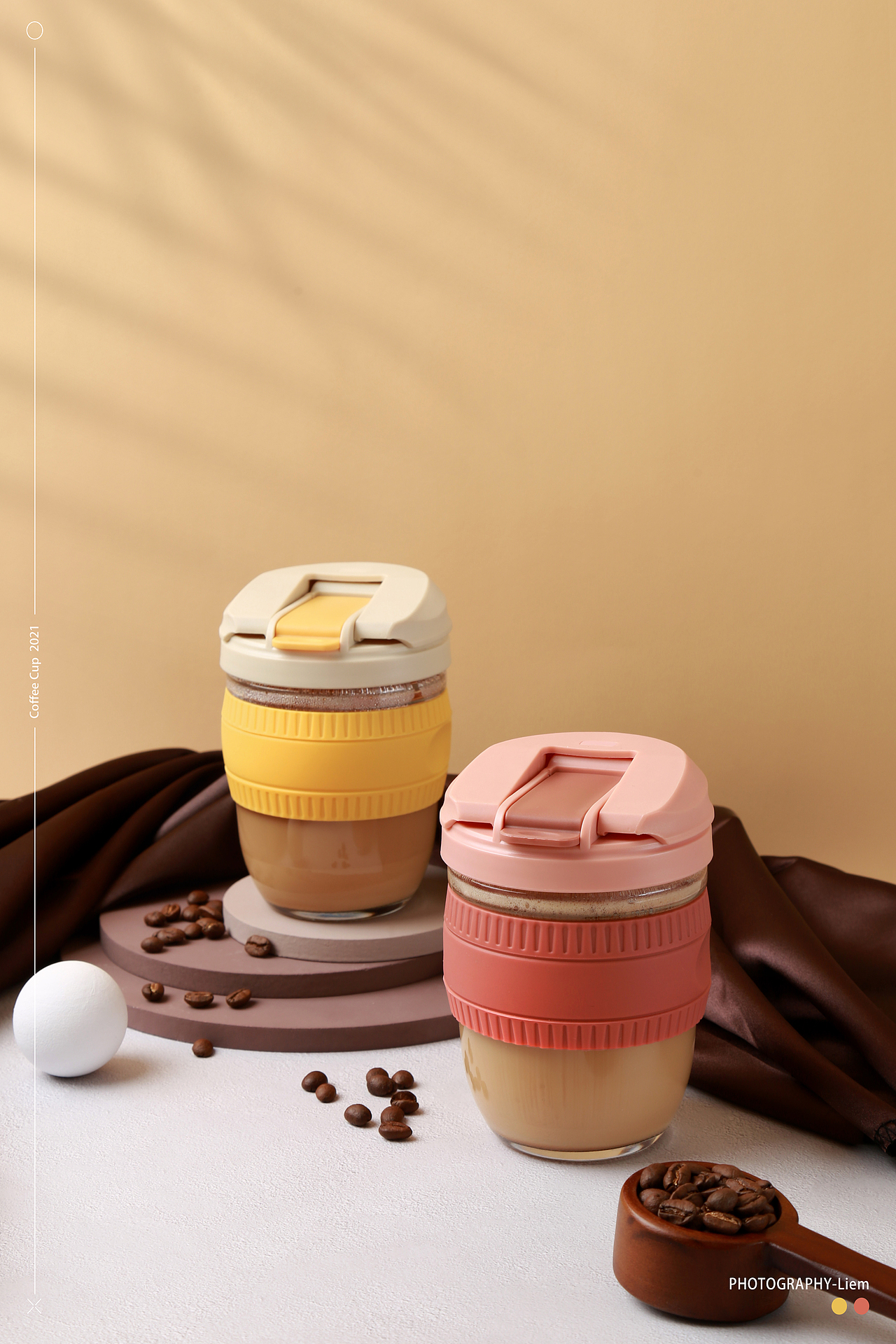 多色玻璃咖啡杯 I Coffee Cups