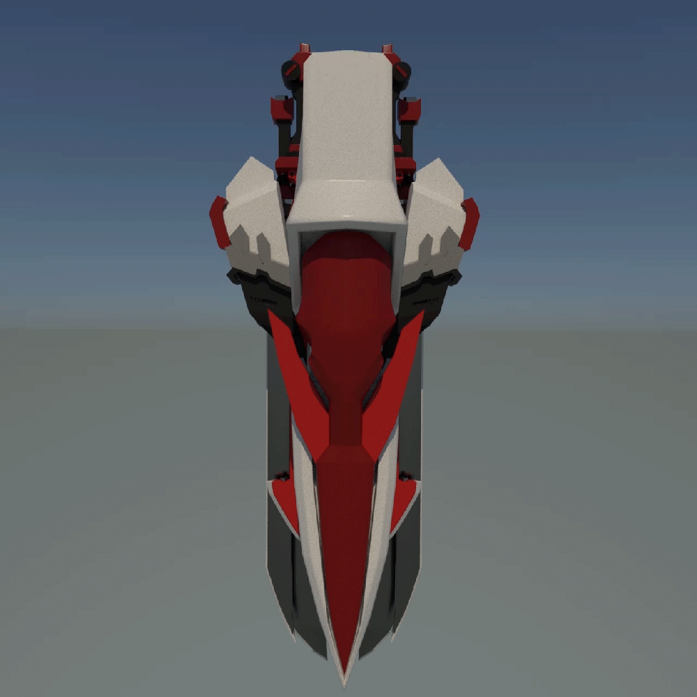 HIRM飞翼零式高达 C4D场景渲染