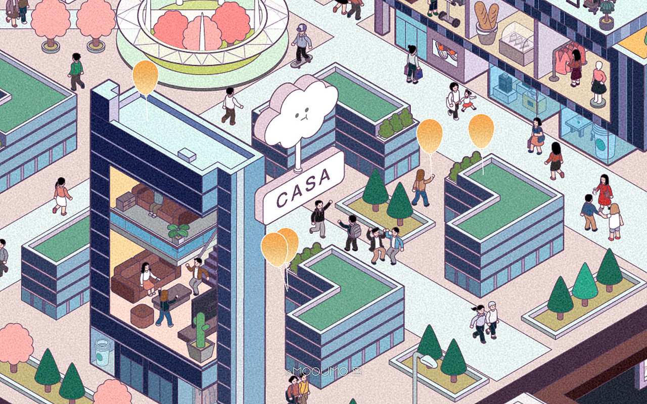 万科杭州未来之光（图ZMjAwODkzNTA4） - 商业插画 - 站酷设计师mooumo小粒猫友原创素材 - 站酷ZCOOL