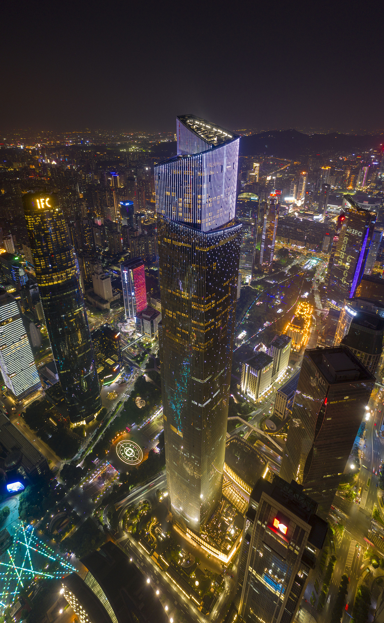 广州东塔夜景航拍 后期 练习