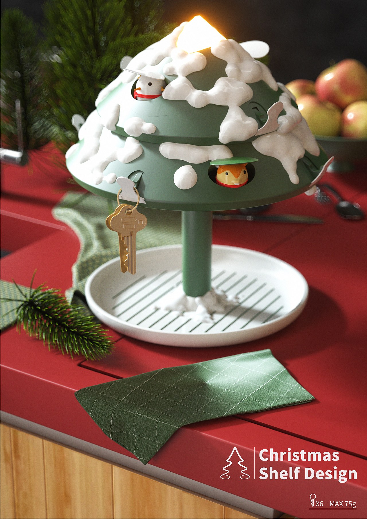 圣诞置物架设计-文创产品