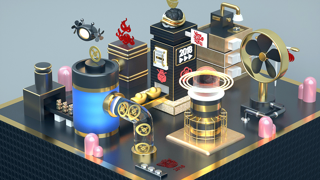 2018C4D练习作品合集（图ZMTQwNTA4NzY0） - 海报 - 站酷设计师无丶语原创素材 - 站酷ZCOOL