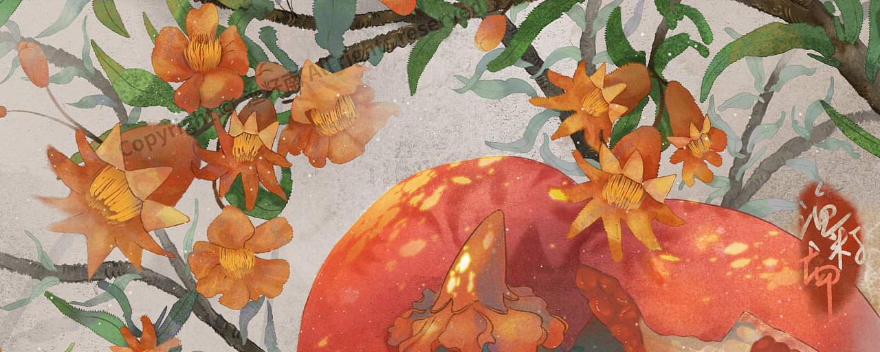 花卉系列-石榴花