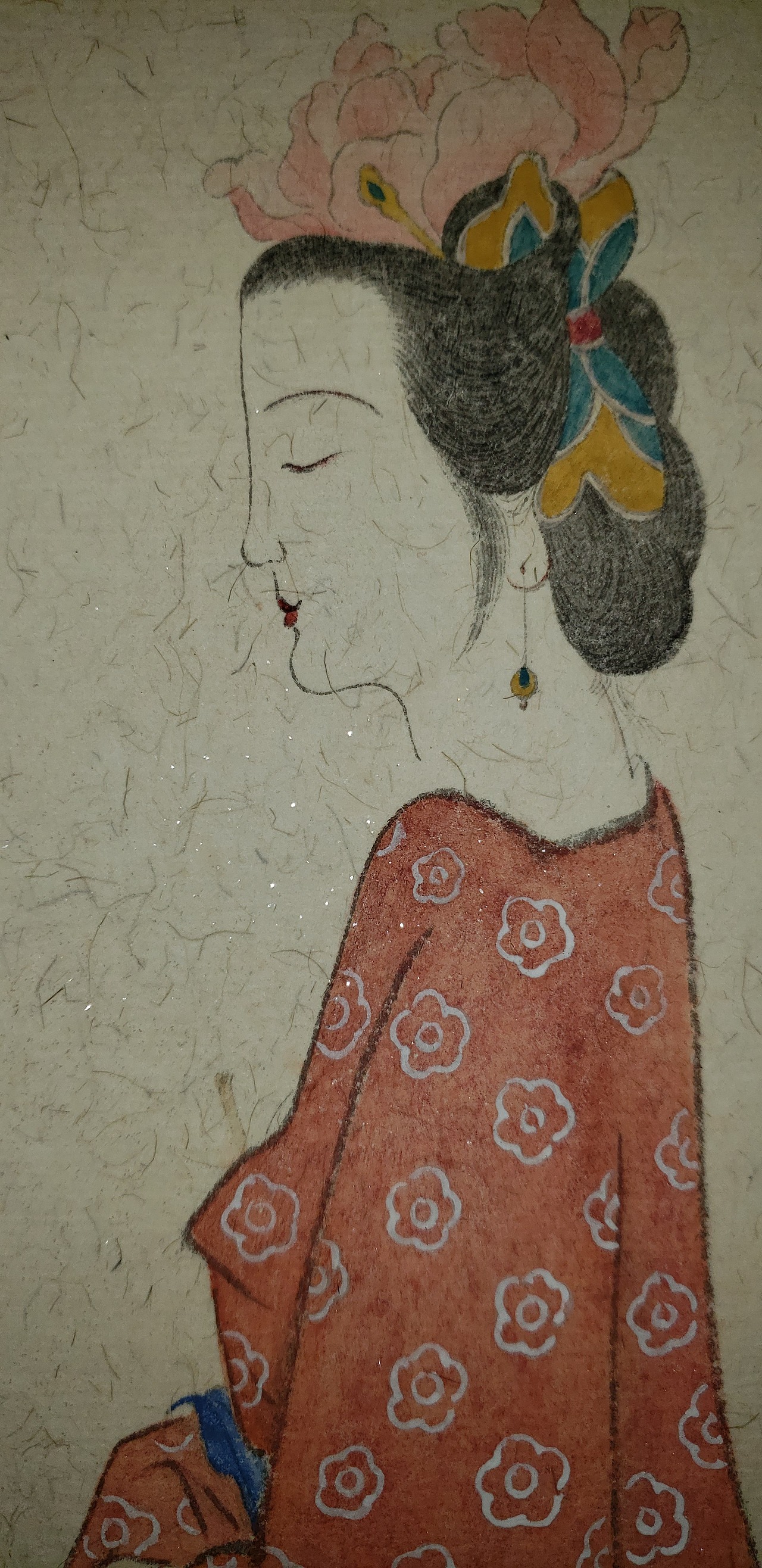 【红纱】国画线艺插画