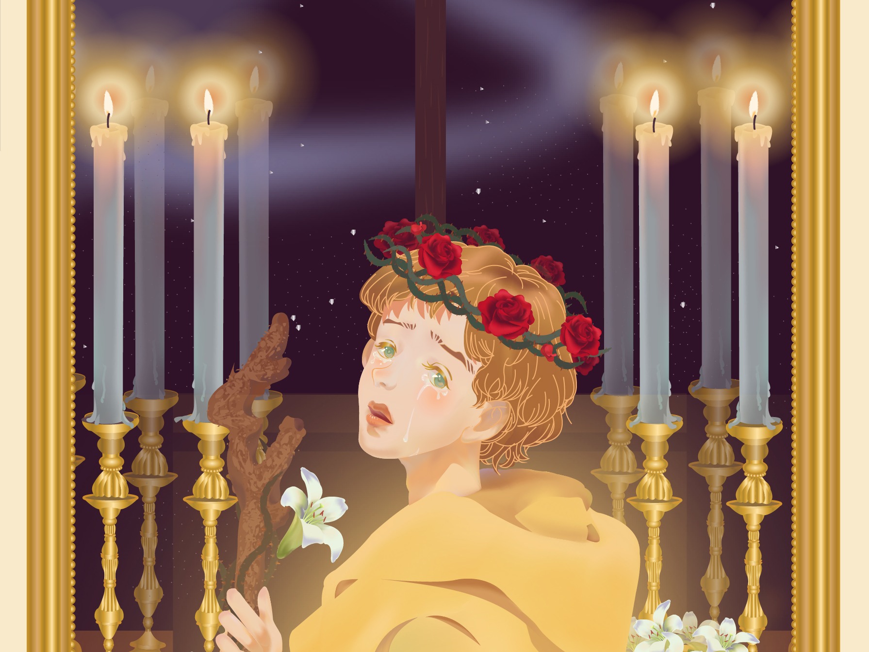 矢量书籍插图|《少年国王》奥斯卡·王尔德