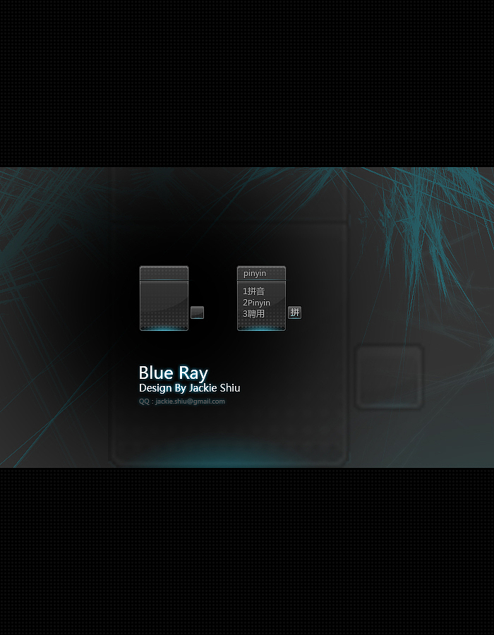 百度手机输入法皮肤 blue ray（图ZMTAxODU4OA==） - 主题/皮肤 - 站酷设计师justacat原创素材 - 站酷ZCOOL