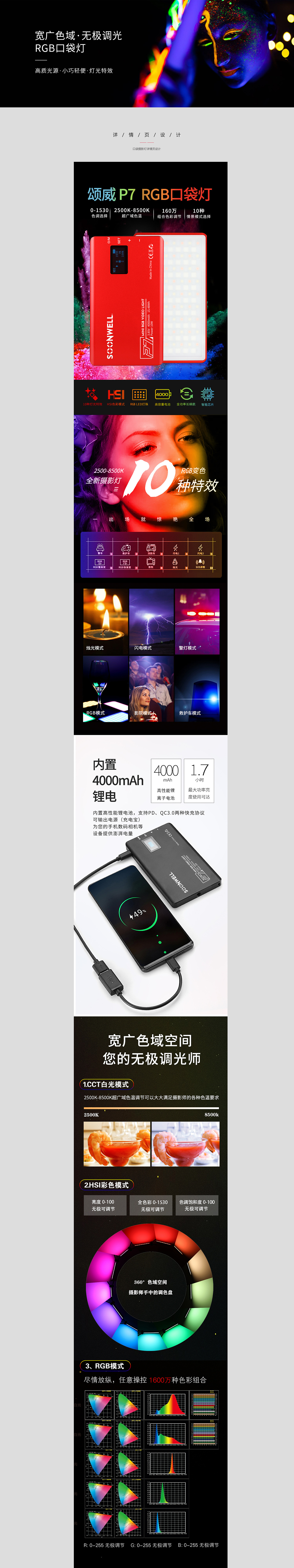 口袋攝影燈詳情頁（圖ZMjI2MTY2MTEy） - 電商 - 站酷設計師clc428原創(chuàng)素材 - 站酷ZCOOL