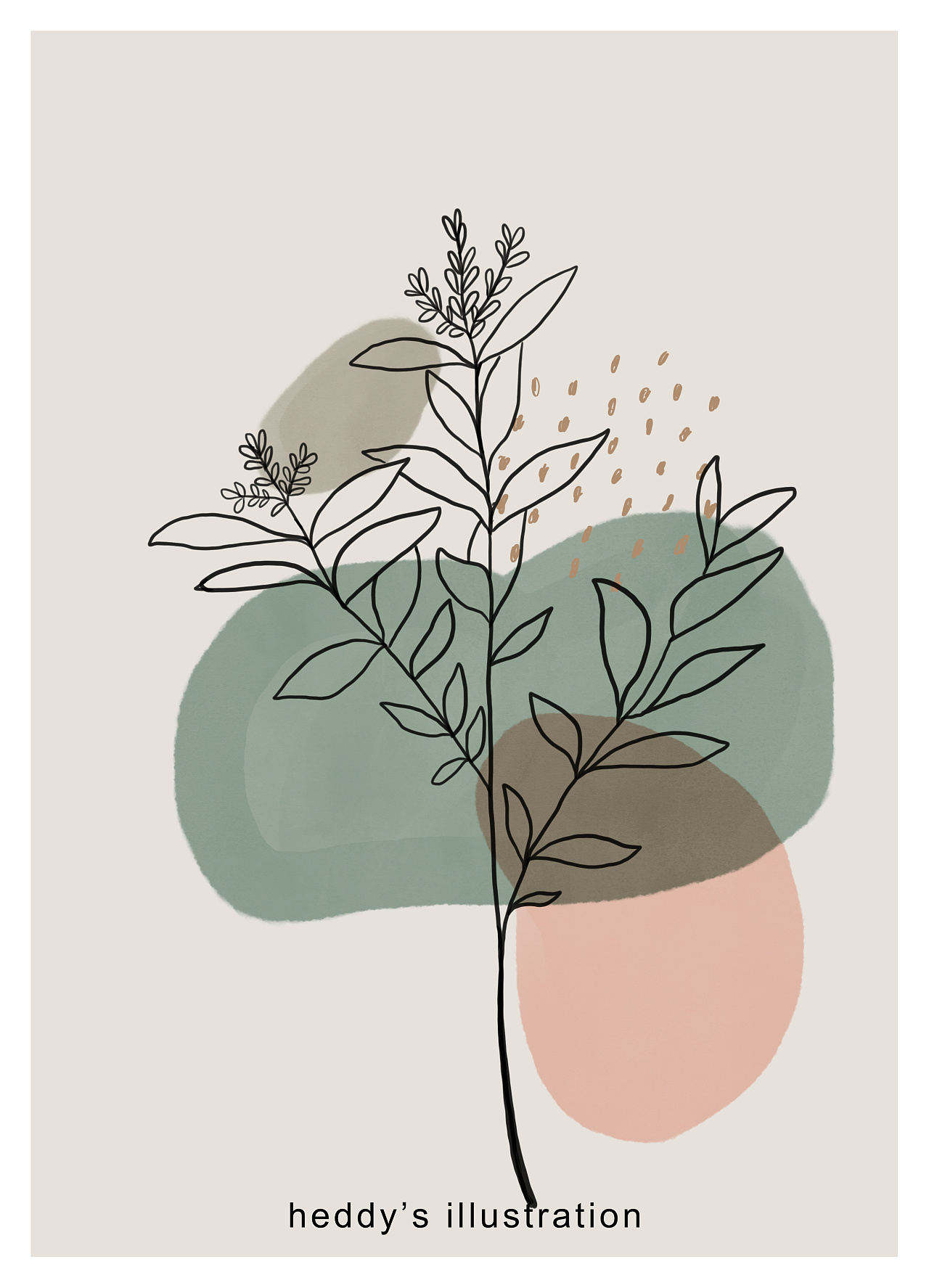 极简简约家居线条水彩装饰画