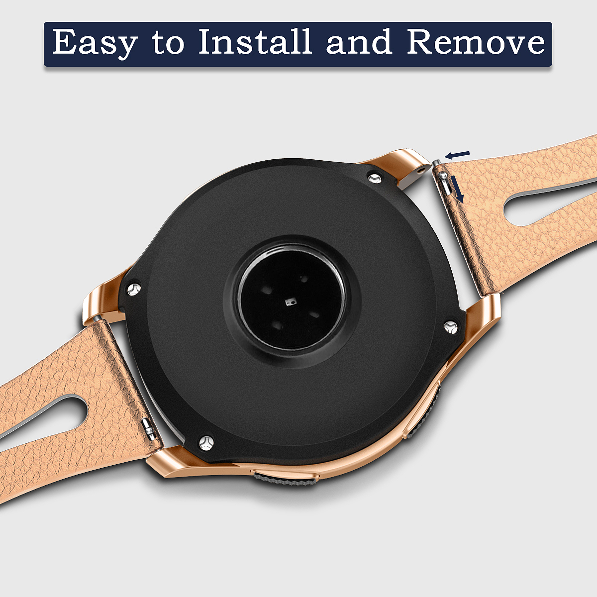 三星 Galaxy watch active 水滴孔皮质表带-玫瑰金（图ZMjQyMTA0OTQw） - 品牌 - 站酷设计师欧尼哈原创素材 - 站酷ZCOOL