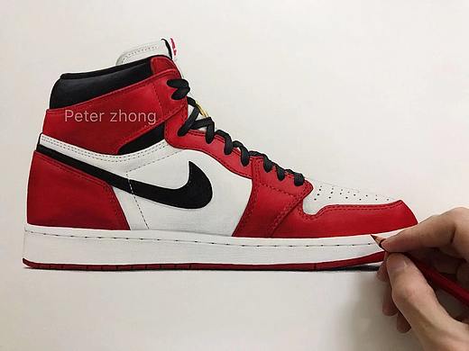 手绘潮鞋 AJ1