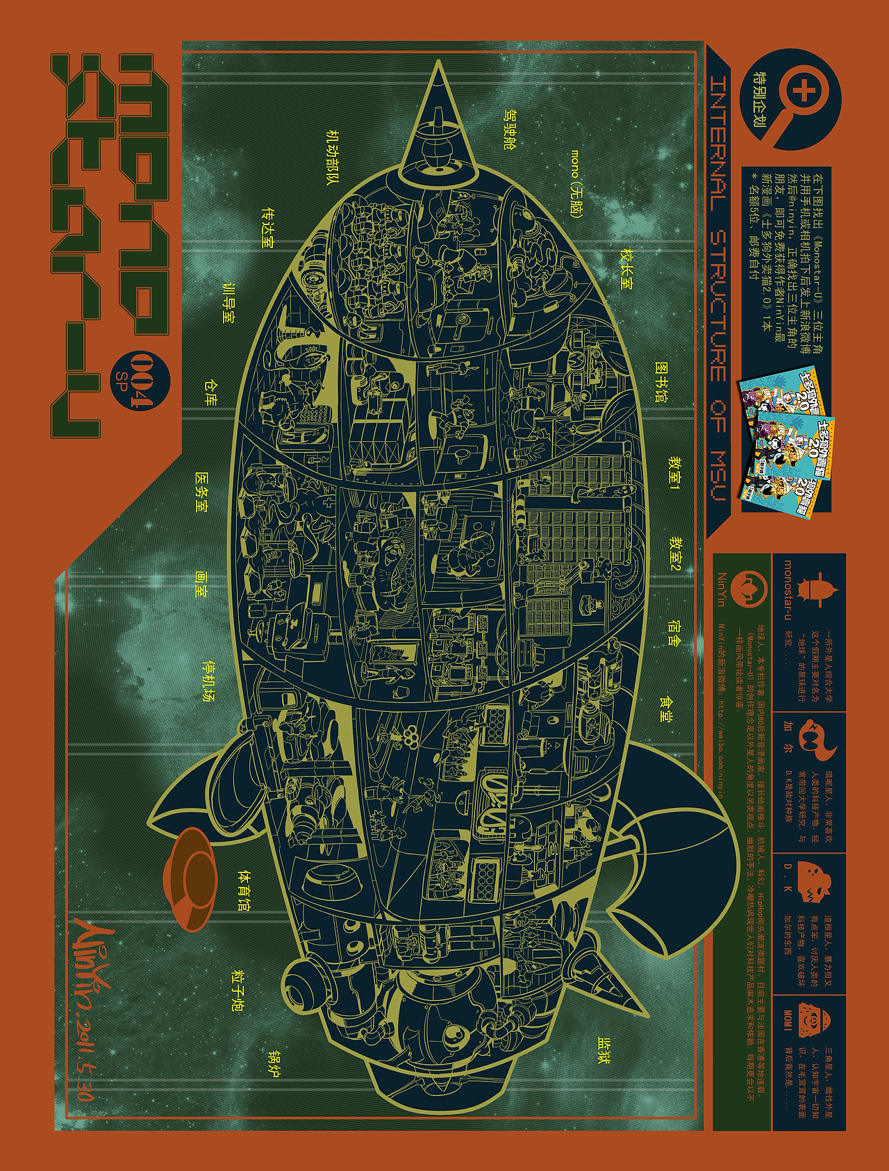 《CGW数码设计》专栏 Monostar-U“无脑星大学”漫画连载（2011-2012）（图ZMTk5NTg5Mjg=） - 中/长篇漫画 - 站酷设计师NinYin会火漫画原创素材 - 站酷ZCOOL