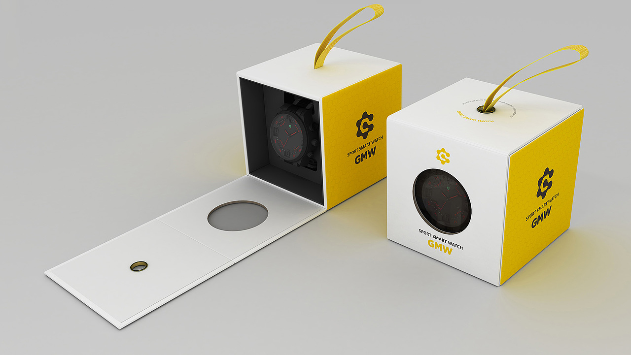 方块造型加上手腕带感觉很运动