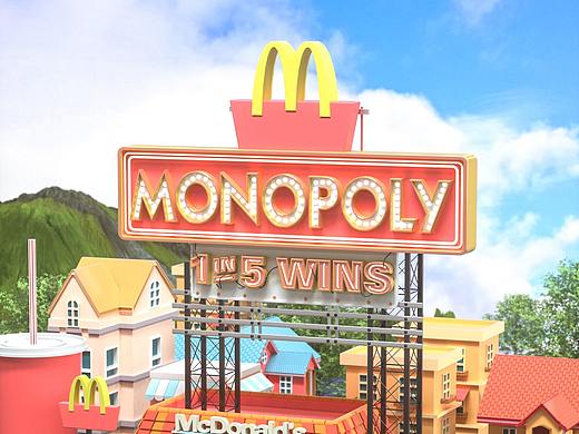 麦当劳卡通场景