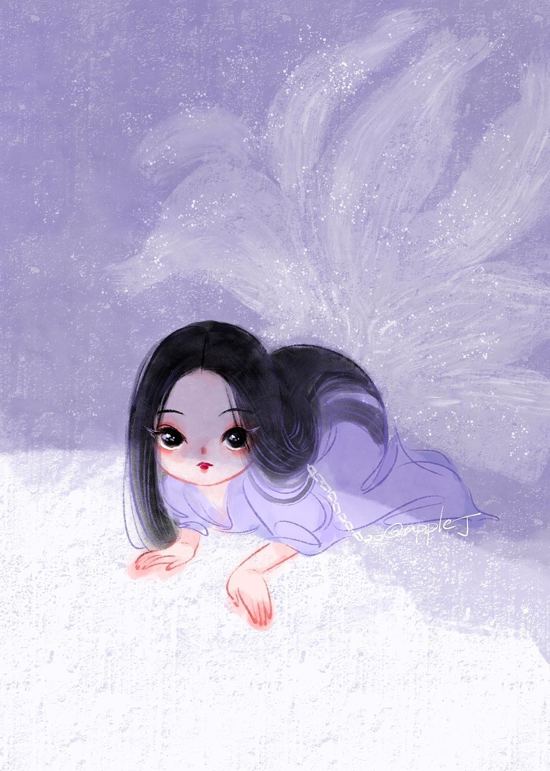 apple丁原创插画/封神·妲己