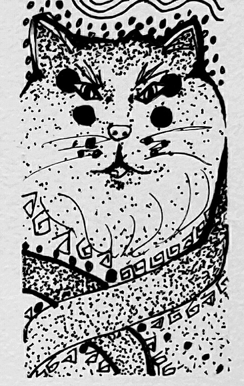 围猫_(:з」∠)_狂吸（图ZMTc4NDczMDI4） - 绘本 - 站酷设计师浮光懵B原创素材 - 站酷ZCOOL