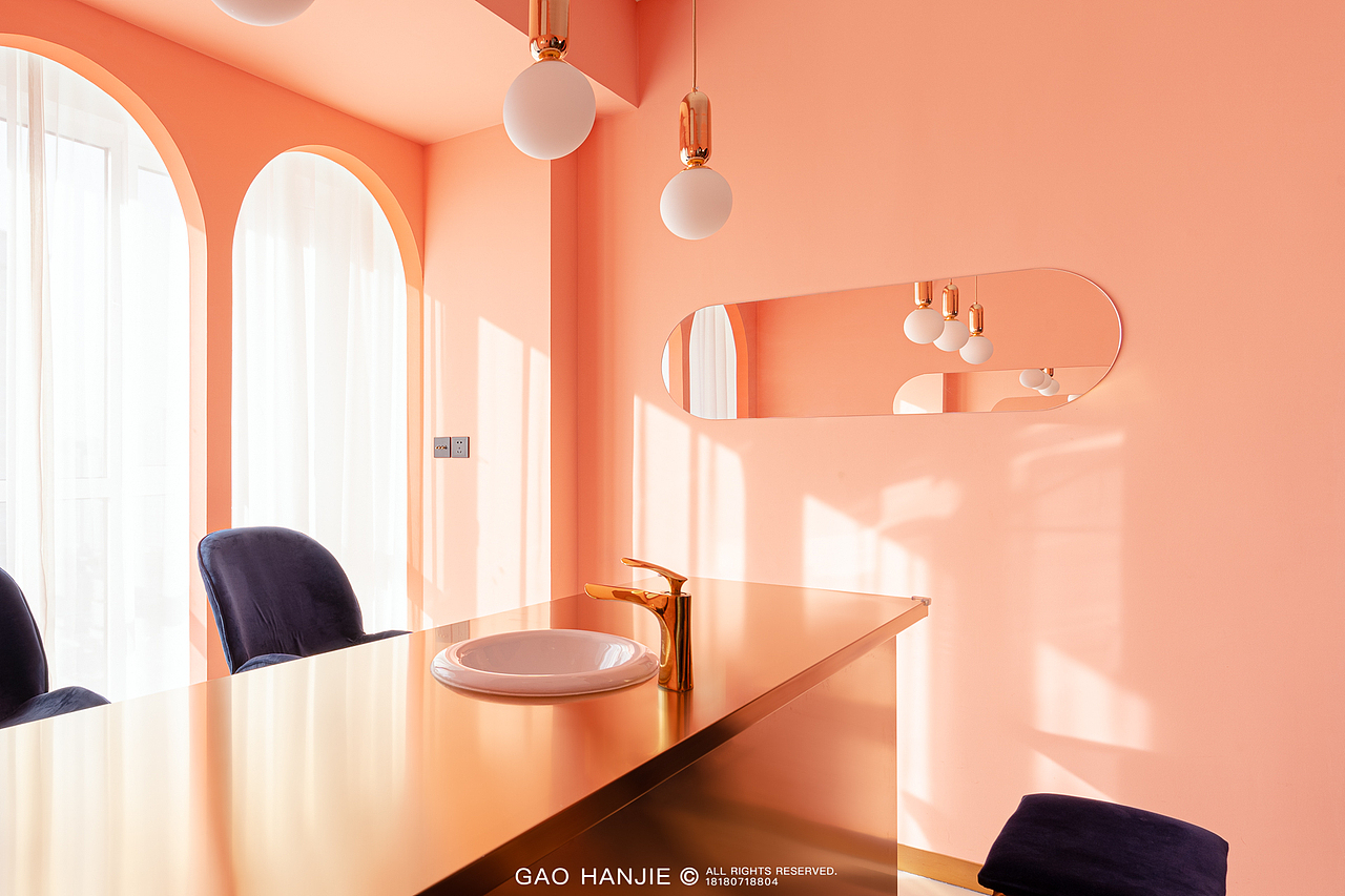 室内摄影·粉红色系波普设计