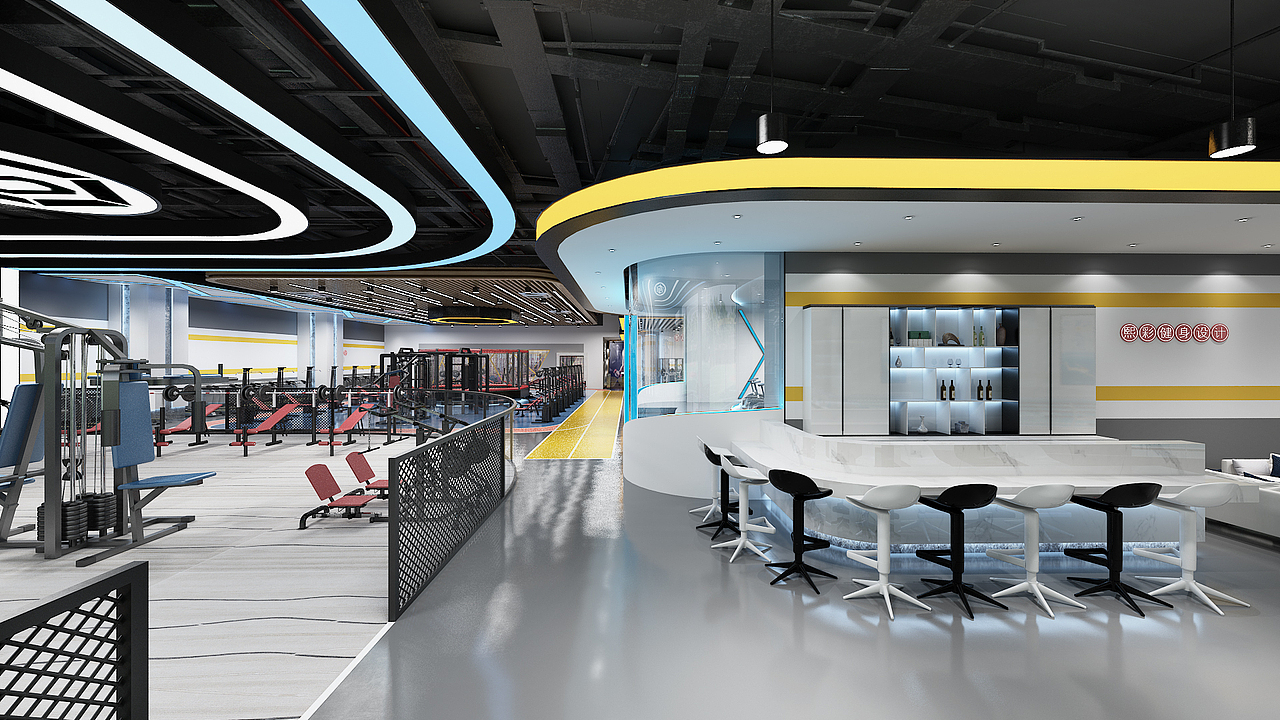 健身会所设计装修|专业健身会所设计|健身会所vi设计